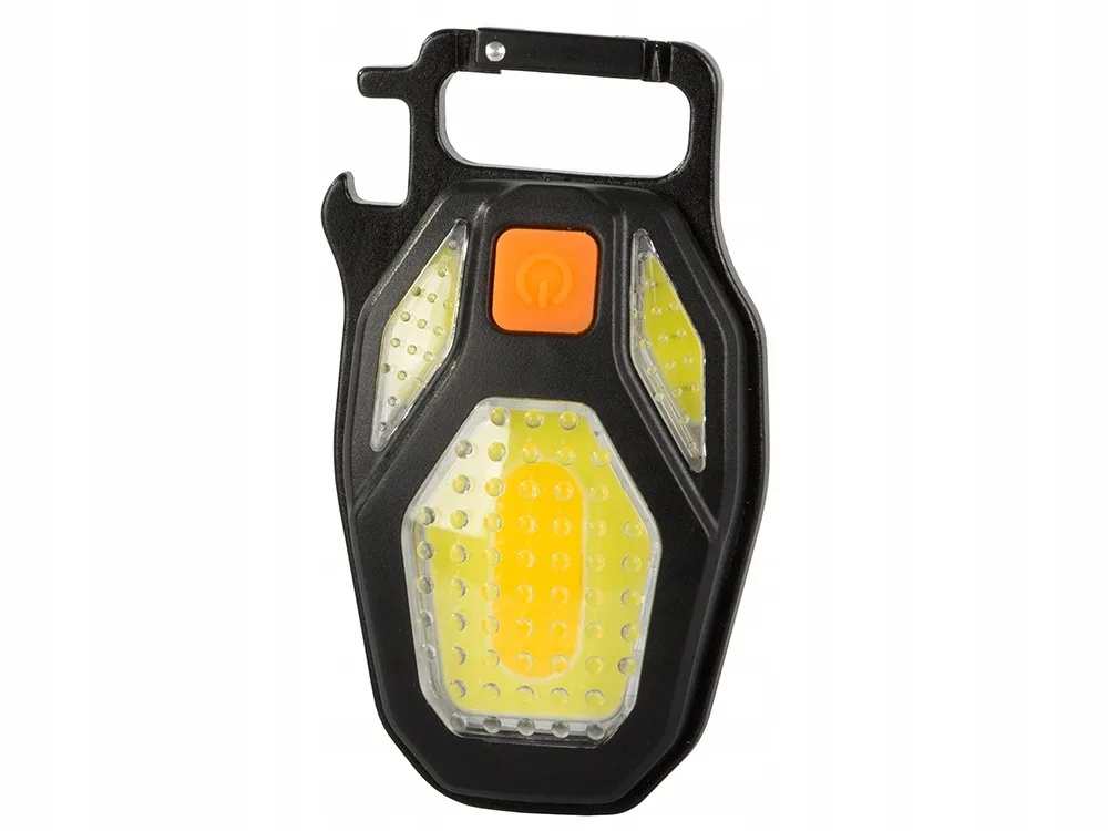 Multifunctional COB LED flashlight key chain opener screwdriver USB