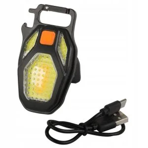 Alternative view of 3v1 aku. COB LED svetilka obesek za ključe odpirač izvijač USB