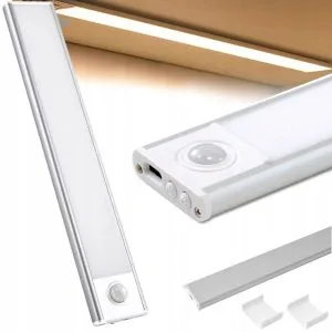 LED samolepilna aku. svetilka s senzorjem gibanja 30cm USB