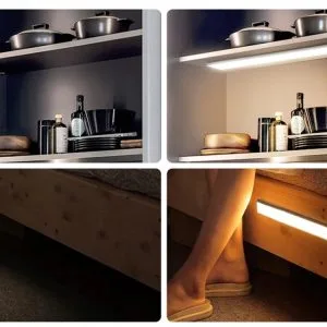 Alternative view of LED samolepilna aku. svetilka s senzorjem gibanja 30cm USB