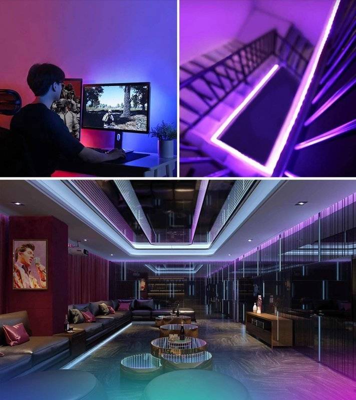 5m Set LED trak RGB IP20 300LED 2 Kolut RGB LED trake sa daljinskim upravljačem i adapterom na bijeloj pozadini