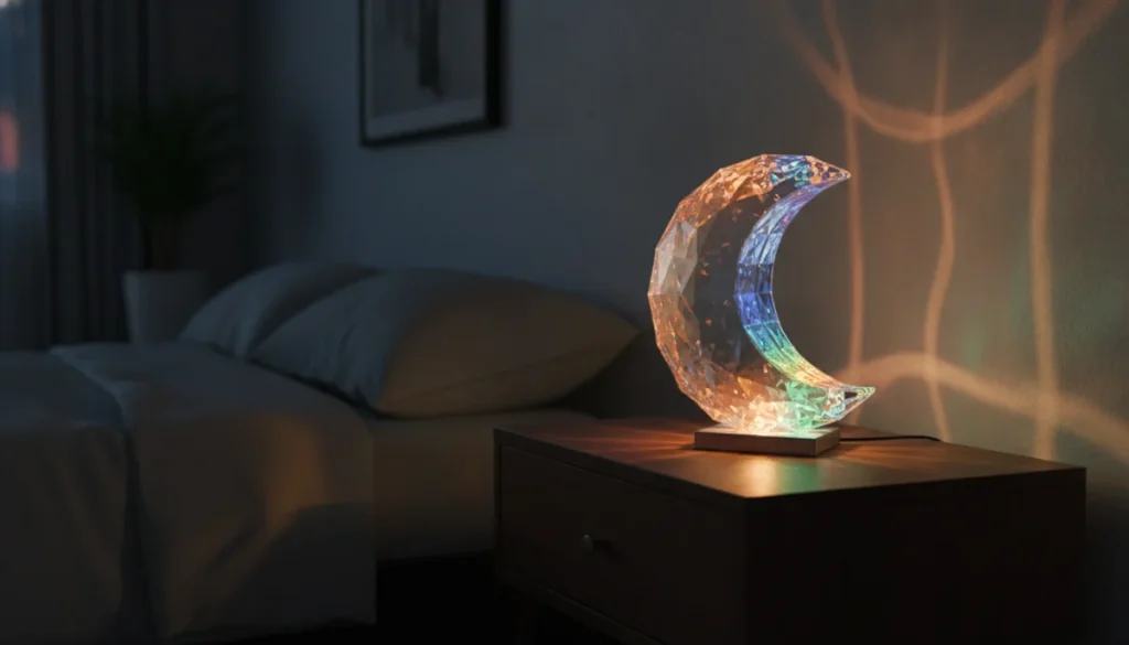 LED RGB Svetilka Luna - Najboljša Kristalna Nočna Lučka 1 LED RGB Svetilka Luna - Najboljša Kristalna Nočna Lučka