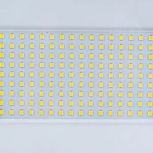 Projecteur de chantier à LED noir avec support et poignée jaunes