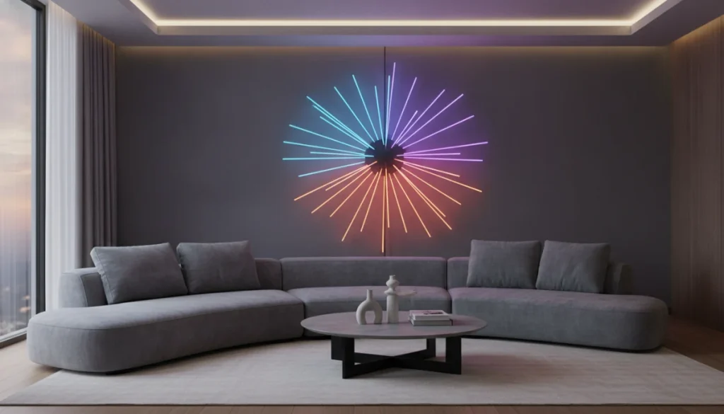 LED RGB Svetilka 111cm - Kupite Pametno Stensko Svetilo